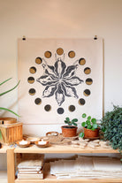 Mondblume Frauenkreismitte & Wandbehang - art.from.ilkas.heart  