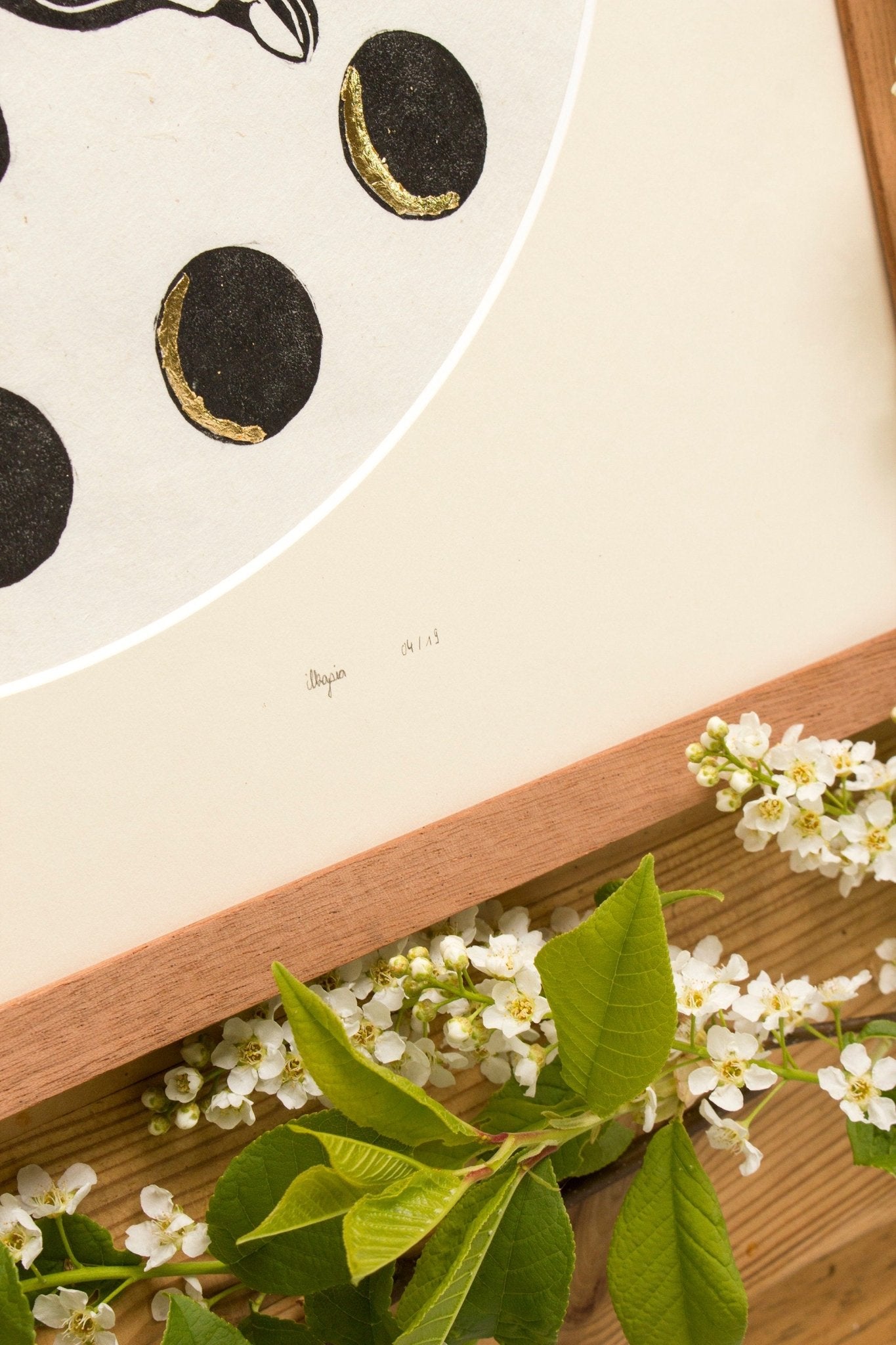 Rahmen & Passepartout für die Mondblume - art.from.ilkas.heart