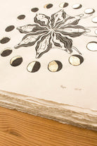 Mondblume Linoldruck - art.from.ilkas.heart  