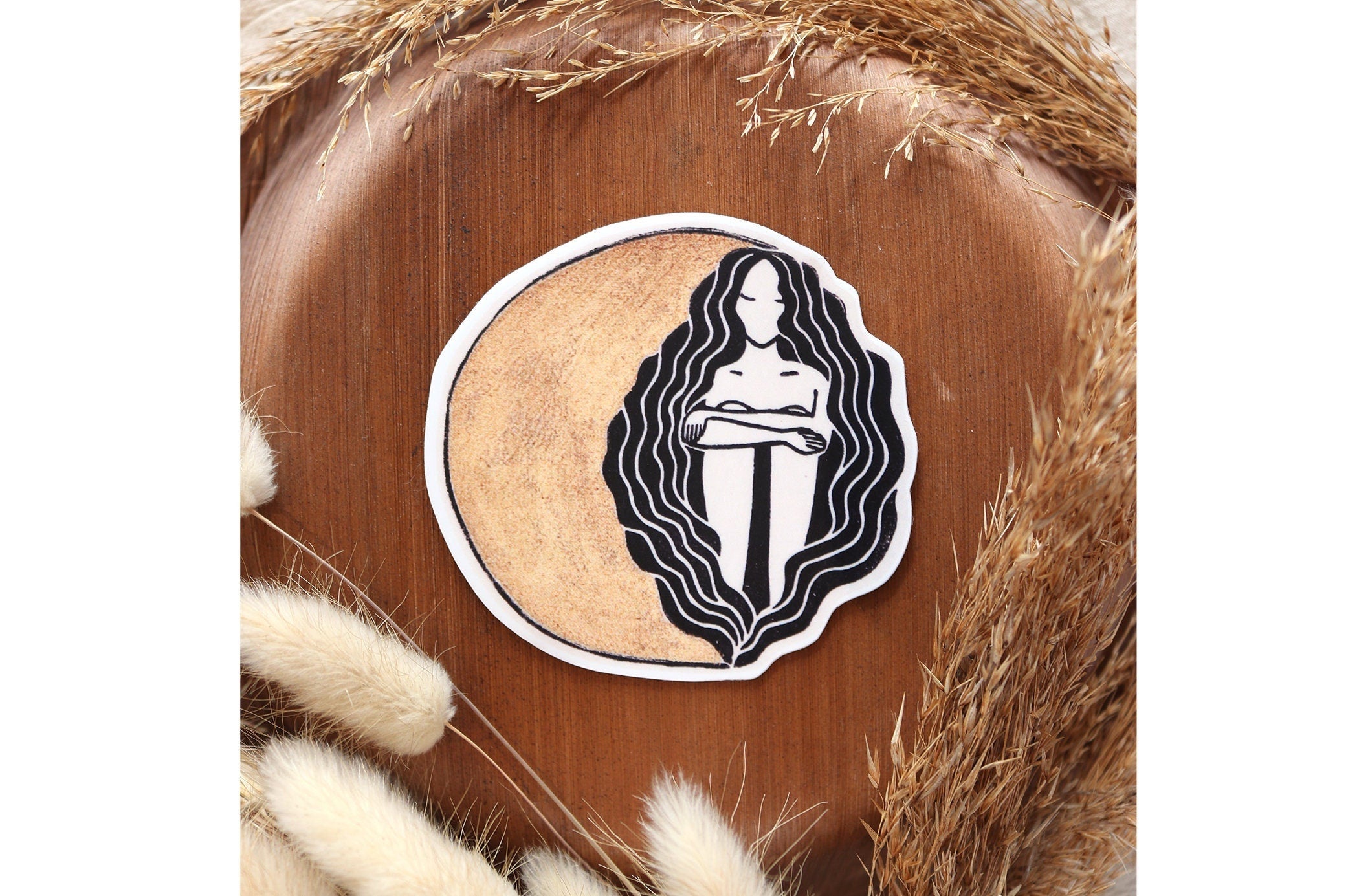 Mondkind Aufkleber - art.from.ilkas.heart  