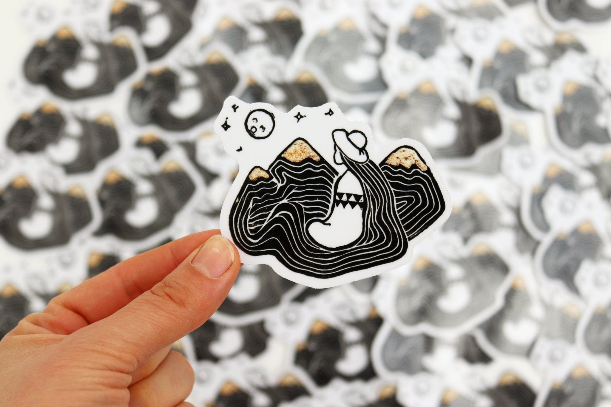 Mutter der Berge Aufkleber - art.from.ilkas.heart