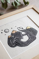 Mutter der Berge Linoldruck - art.from.ilkas.heart  
