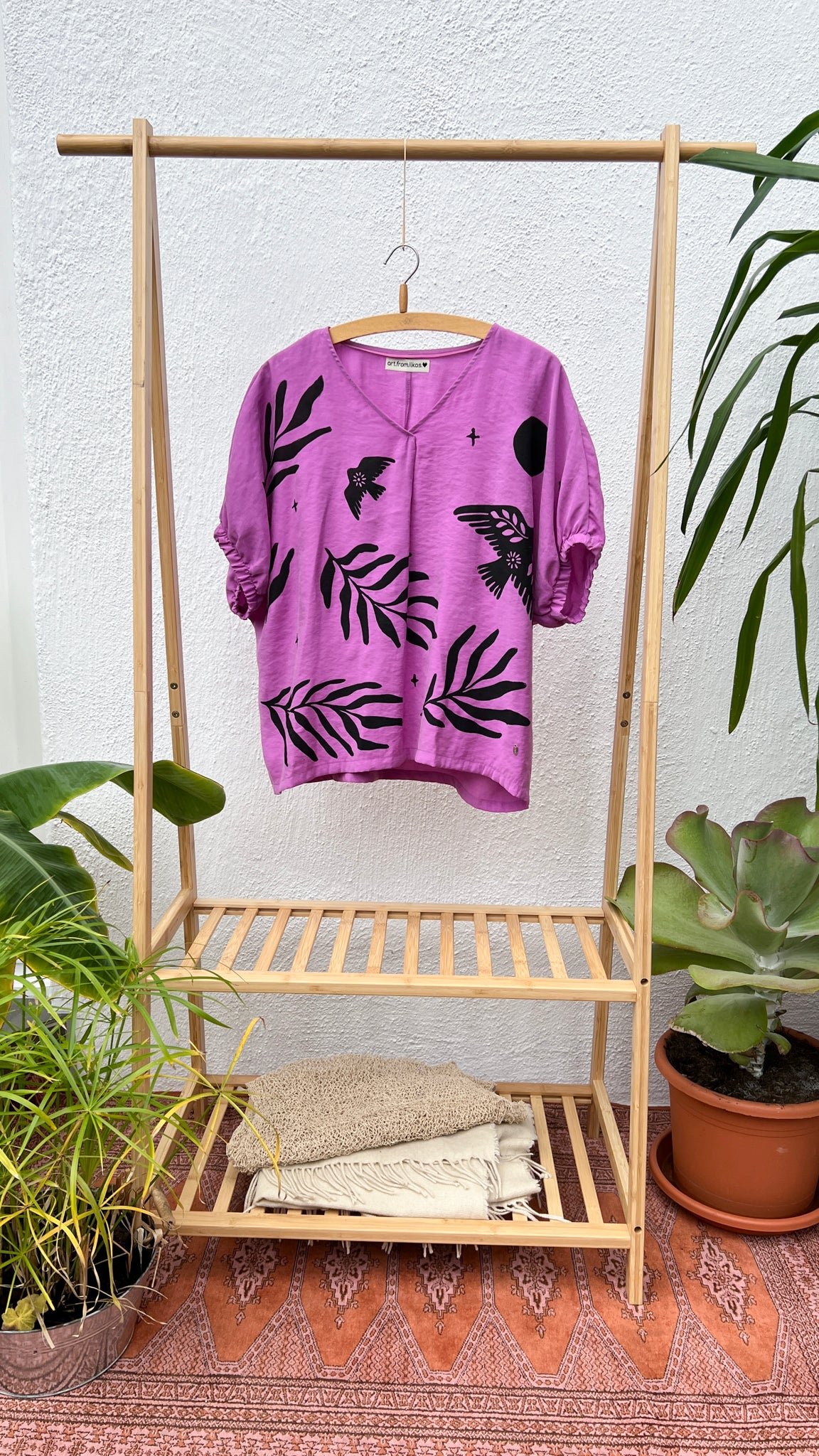 Night Spirit Bluse Lila - art.from.ilkas.heart  
