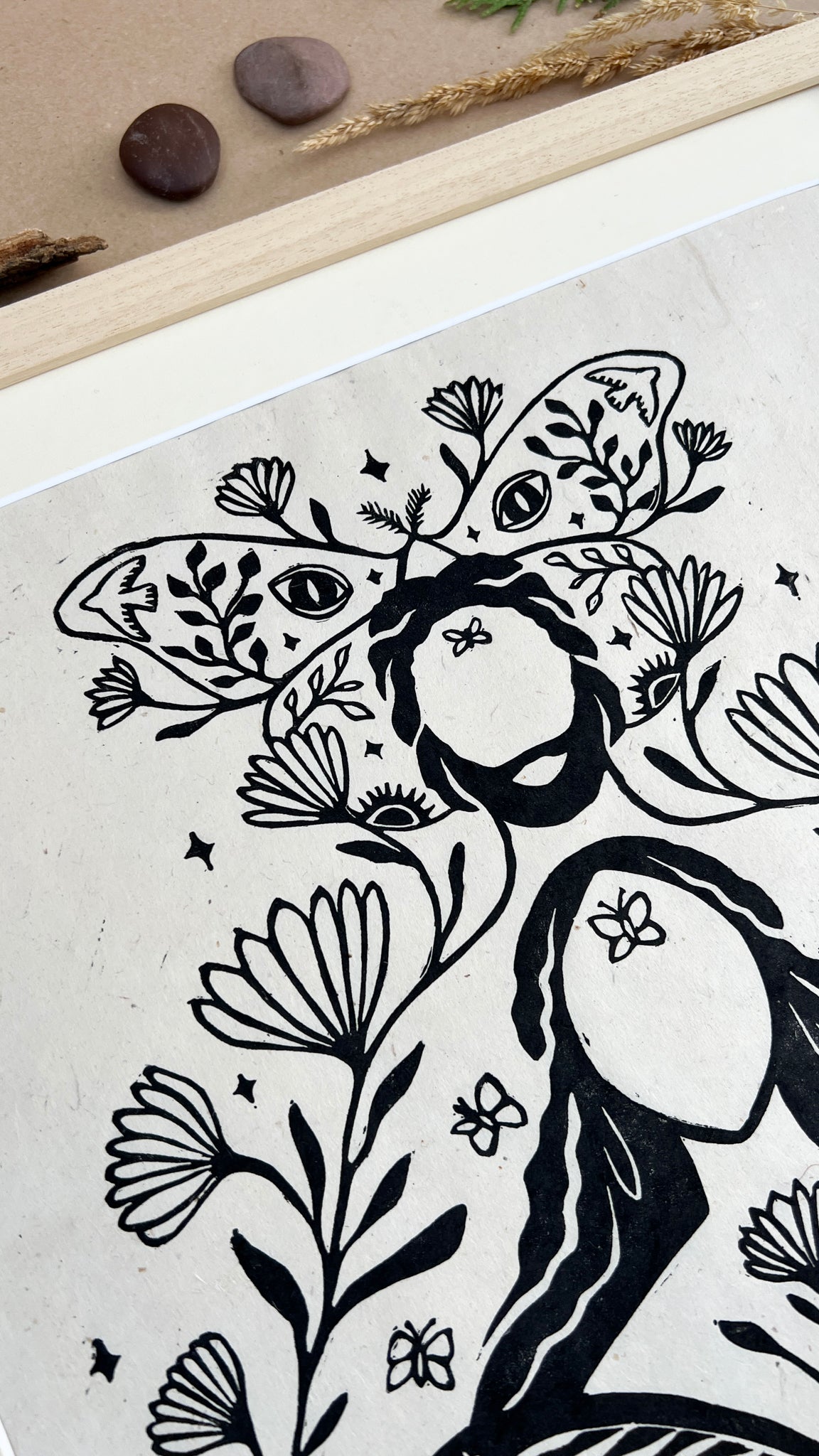 Rahmen & Passepartout für Calling you softly - art.from.ilkas.heart