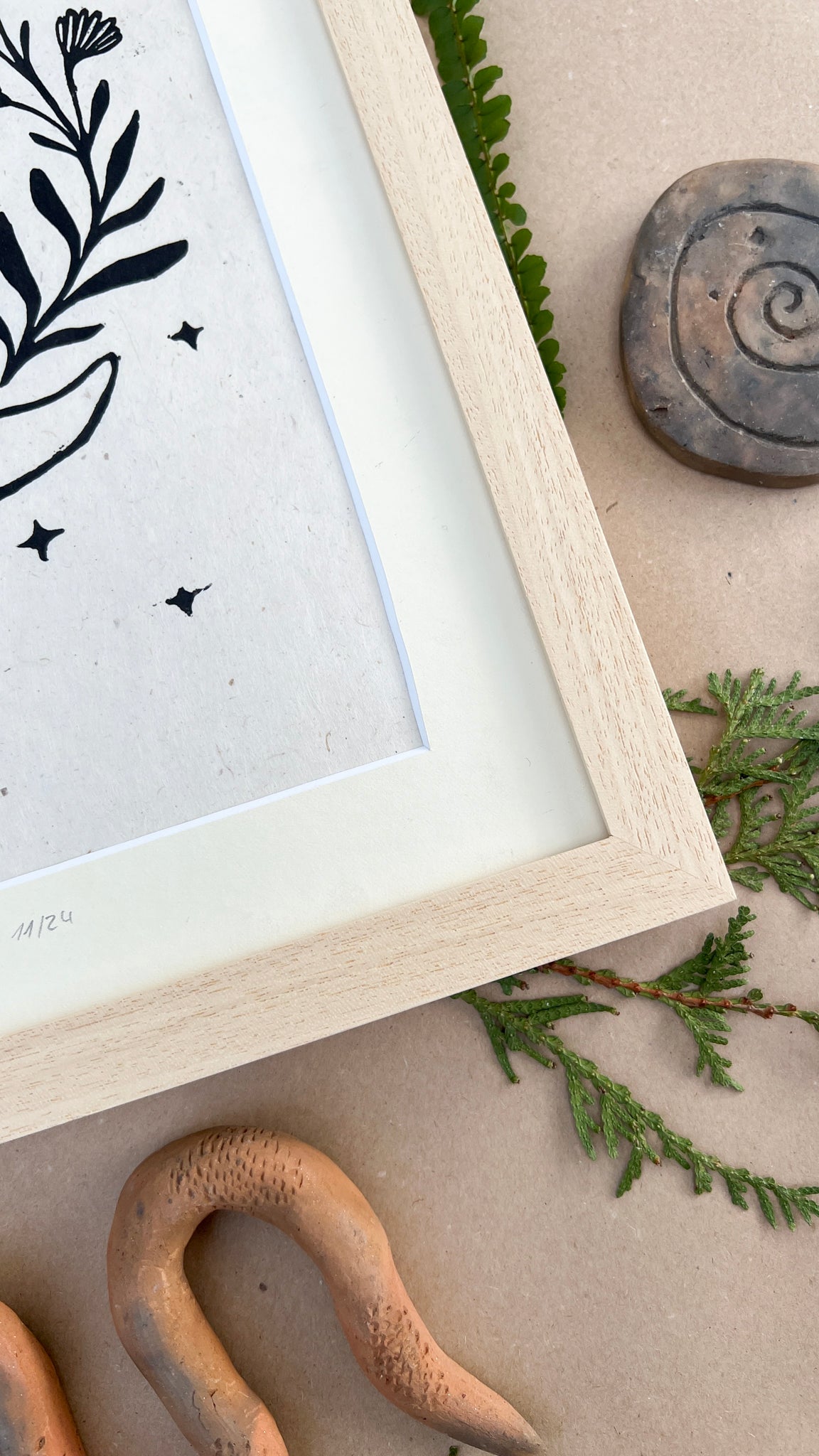 Rahmen & Passepartout für Calling you softly - art.from.ilkas.heart