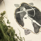 Die Göttin der Stärke Linoldruck - art.from.ilkas.heart  