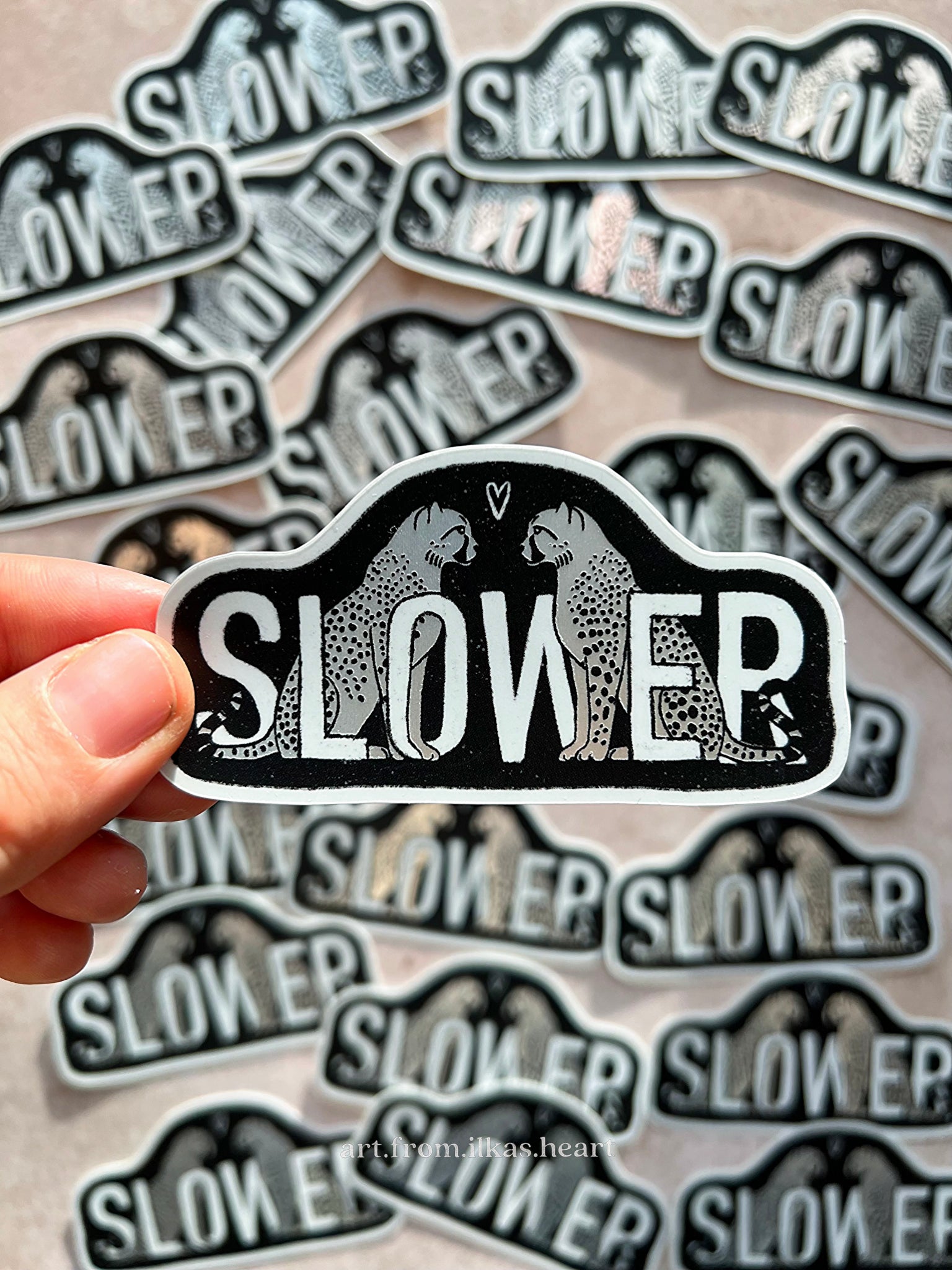 Slower Holografischer Aufkleber - art.from.ilkas.heart