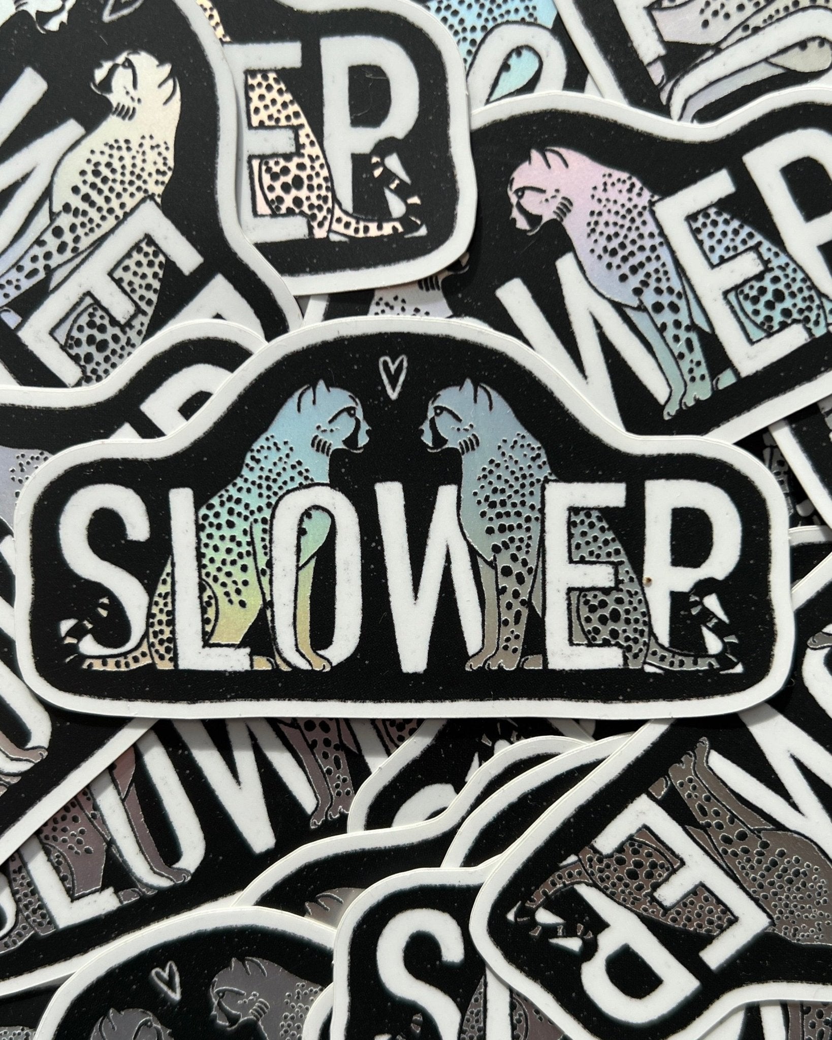 Slower Holografischer Aufkleber - art.from.ilkas.heart