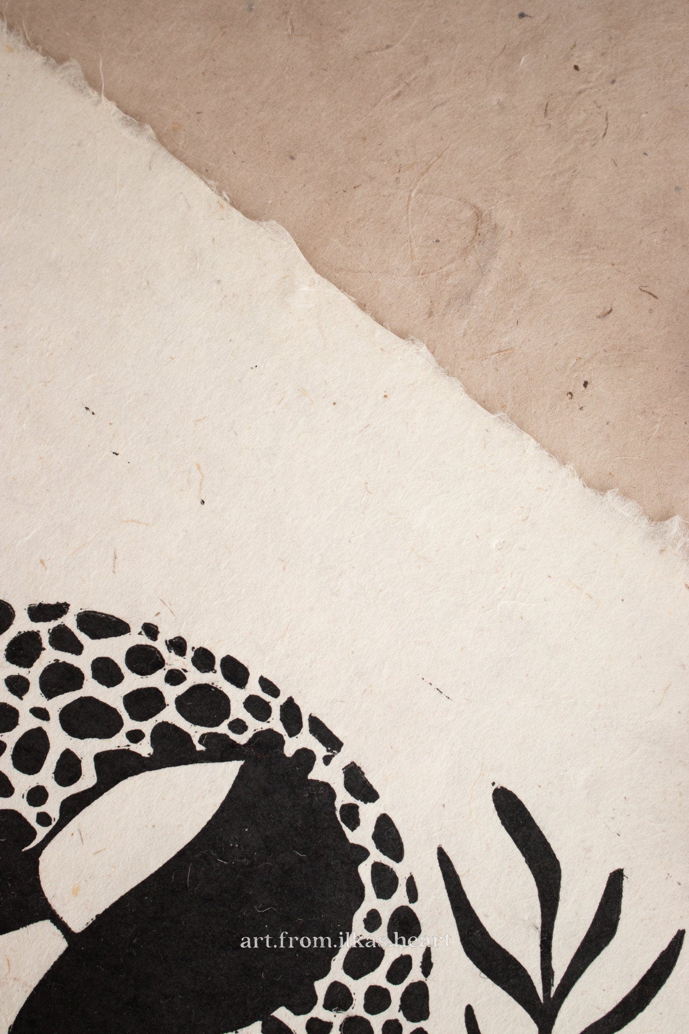 Snake Spirit Linoldruck Limitierte Auflage - art.from.ilkas.heart