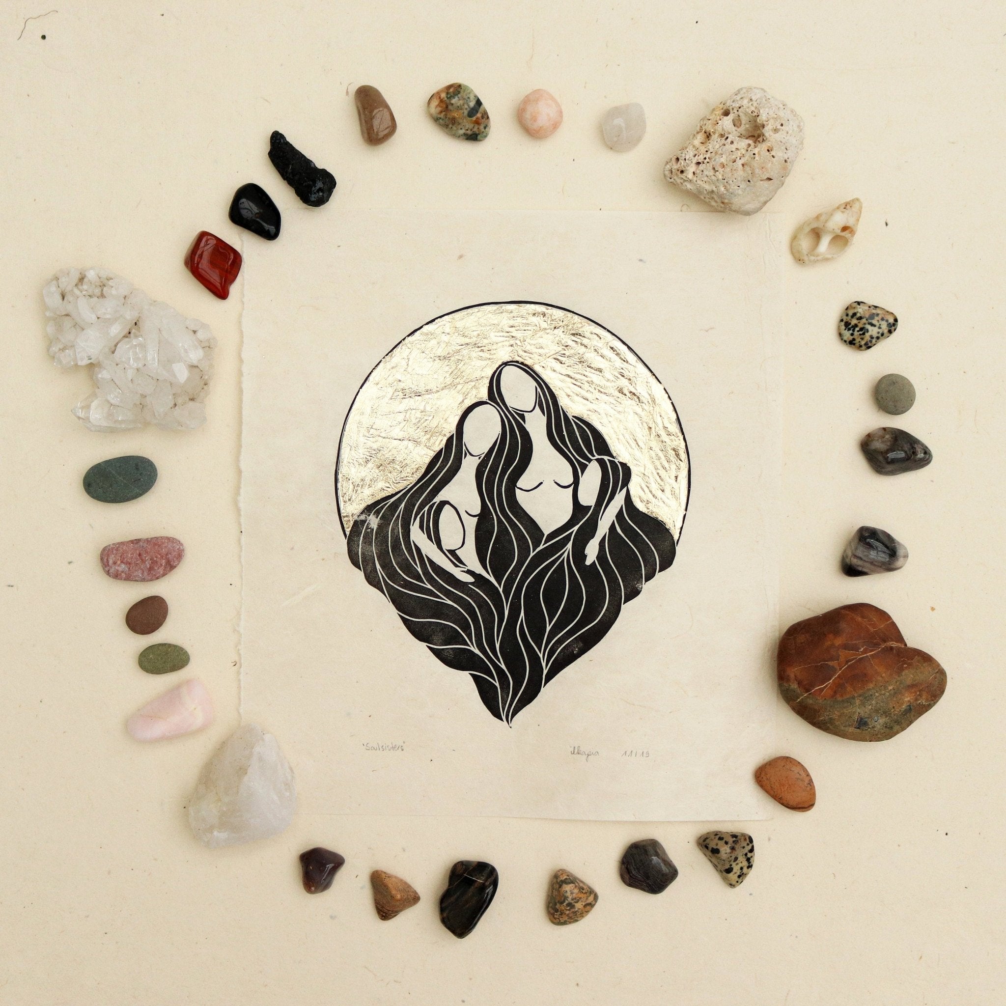 Rahmen & Passepartout für die Soul Sisters - art.from.ilkas.heart