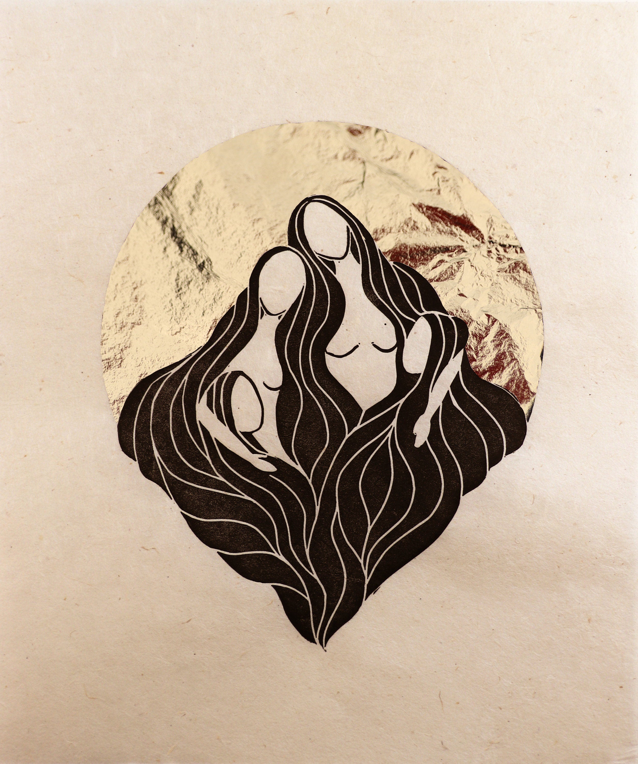 Soul Sisters Linoldruck - art.from.ilkas.heart  