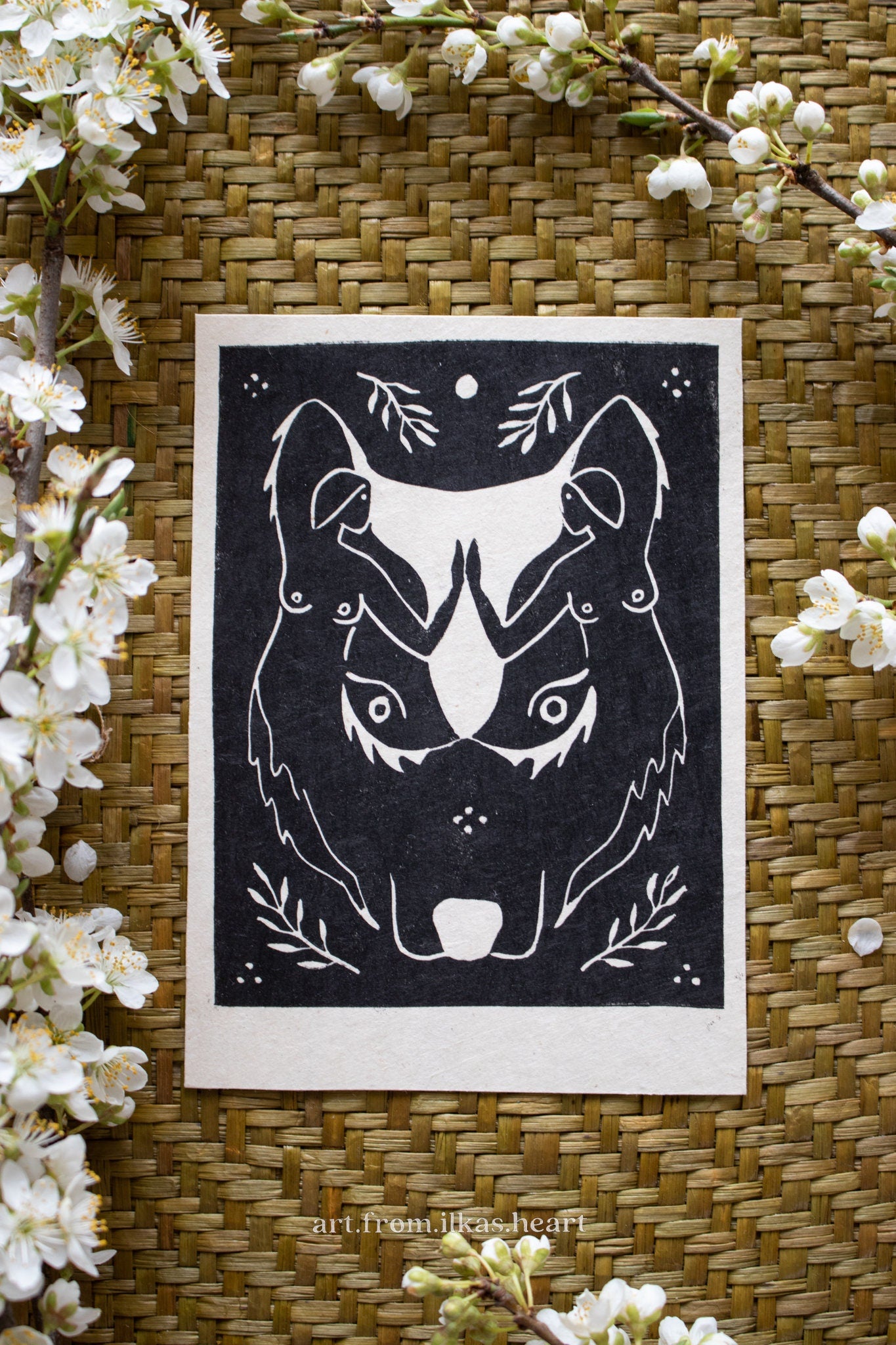 The Guardian Linoldruck - art.from.ilkas.heart