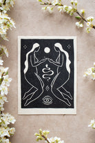 The Healer Linoldruck - art.from.ilkas.heart  
