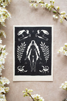 The Protectress Linoldruck - art.from.ilkas.heart  