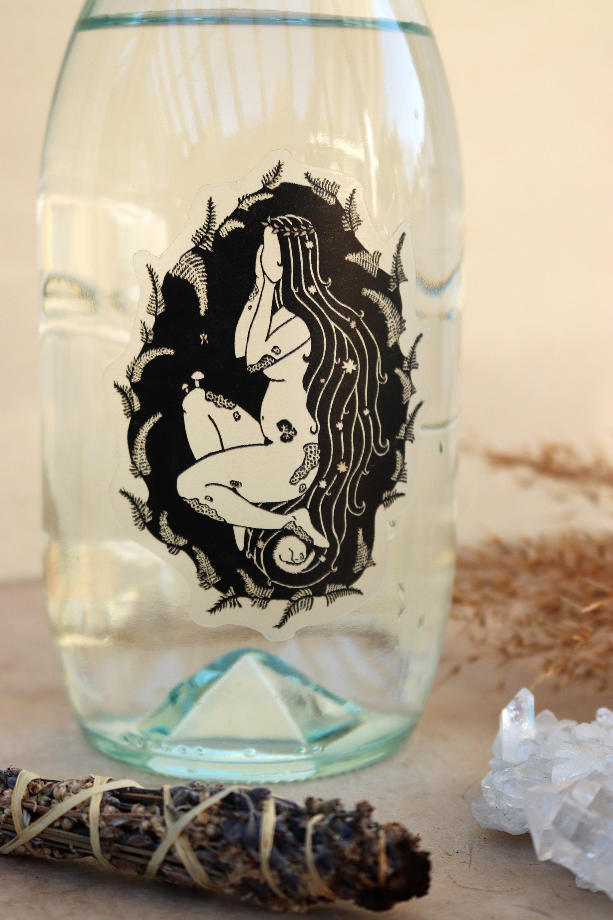 Tochter der Erde Aufkleber - art.from.ilkas.heart  