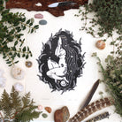 Tochter der Erde Linoldruck - art.from.ilkas.heart  