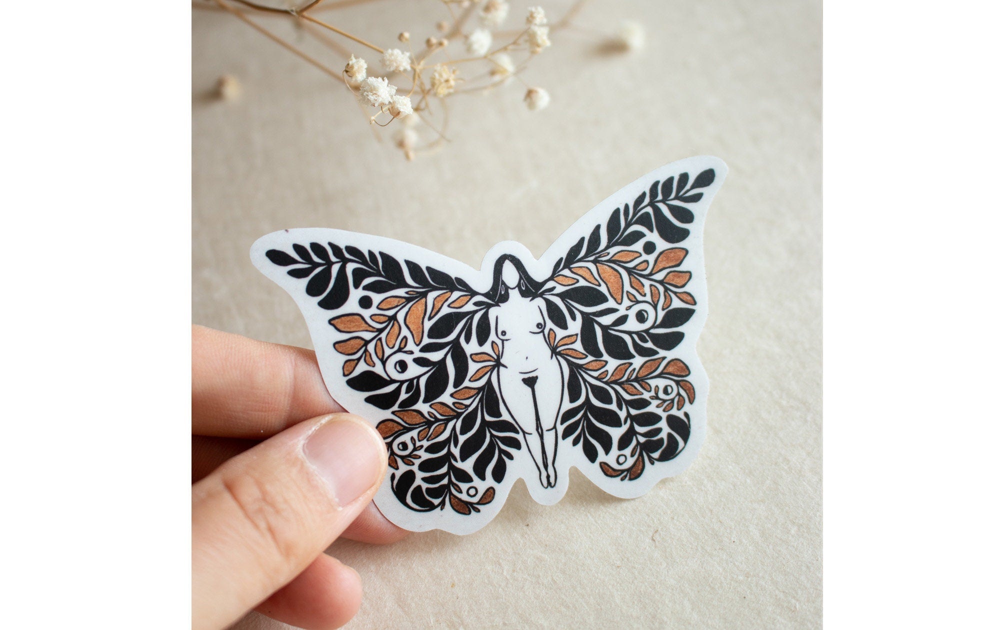 Unfolding Goddess Aufkleber - art.from.ilkas.heart  