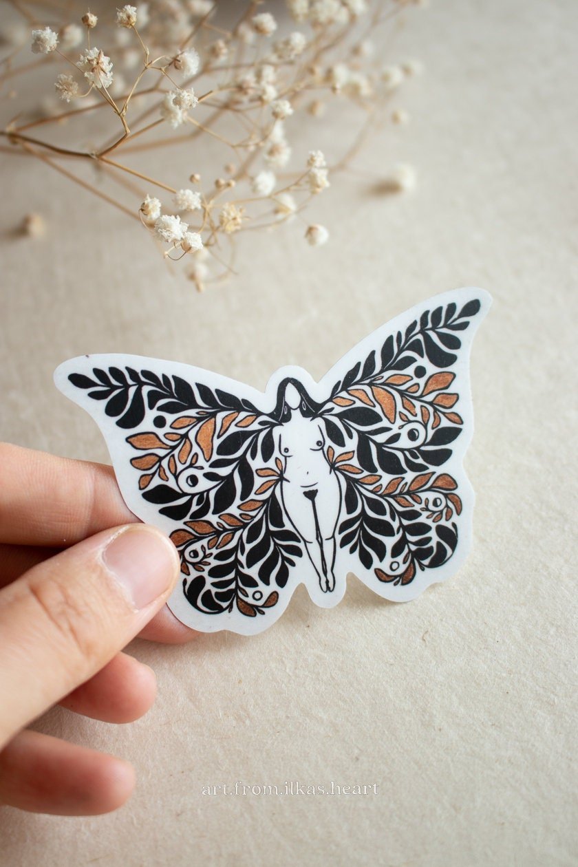 Unfolding Goddess Aufkleber - art.from.ilkas.heart