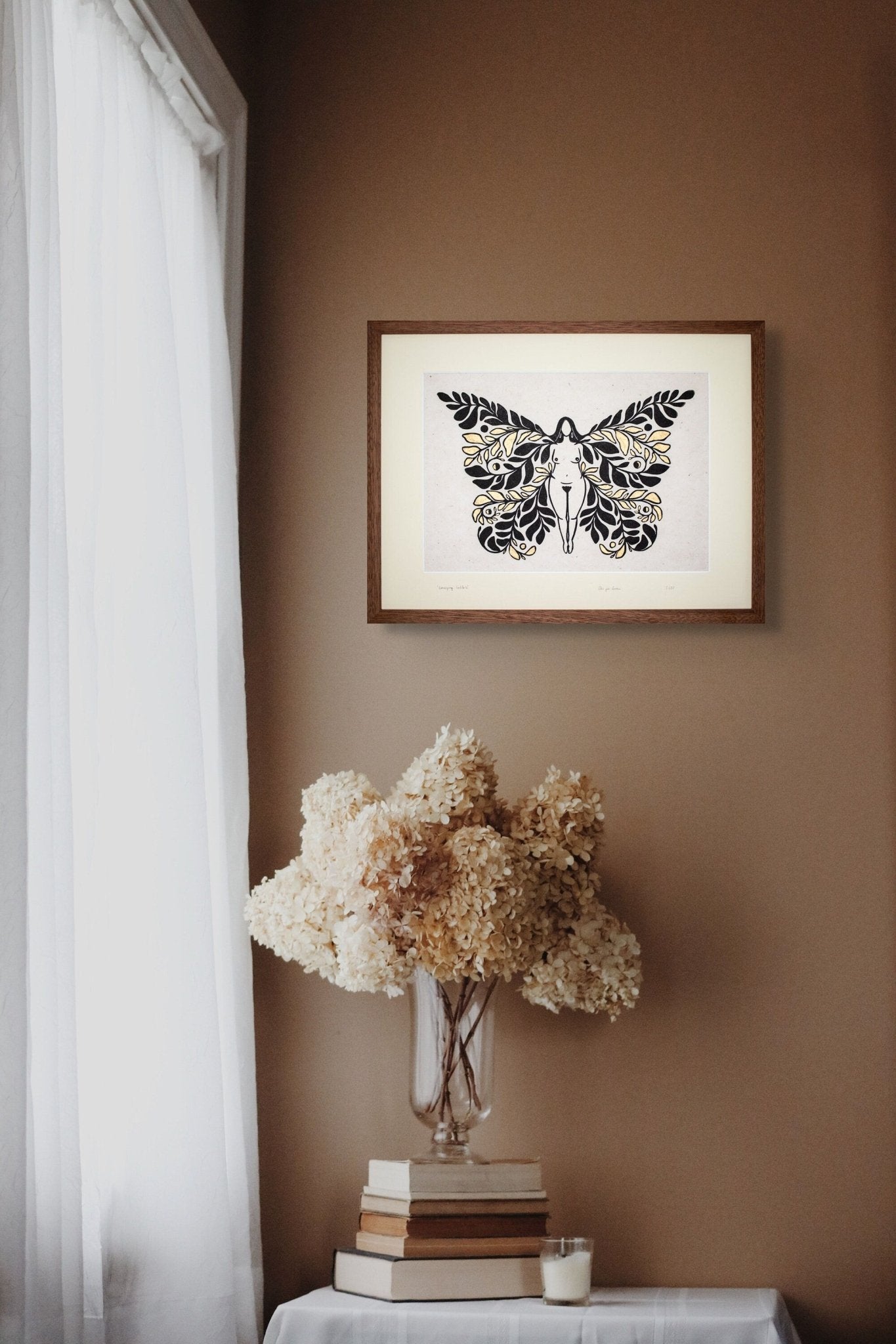 Rahmen & Passepartout für The Unfolding Goddess - art.from.ilkas.heart