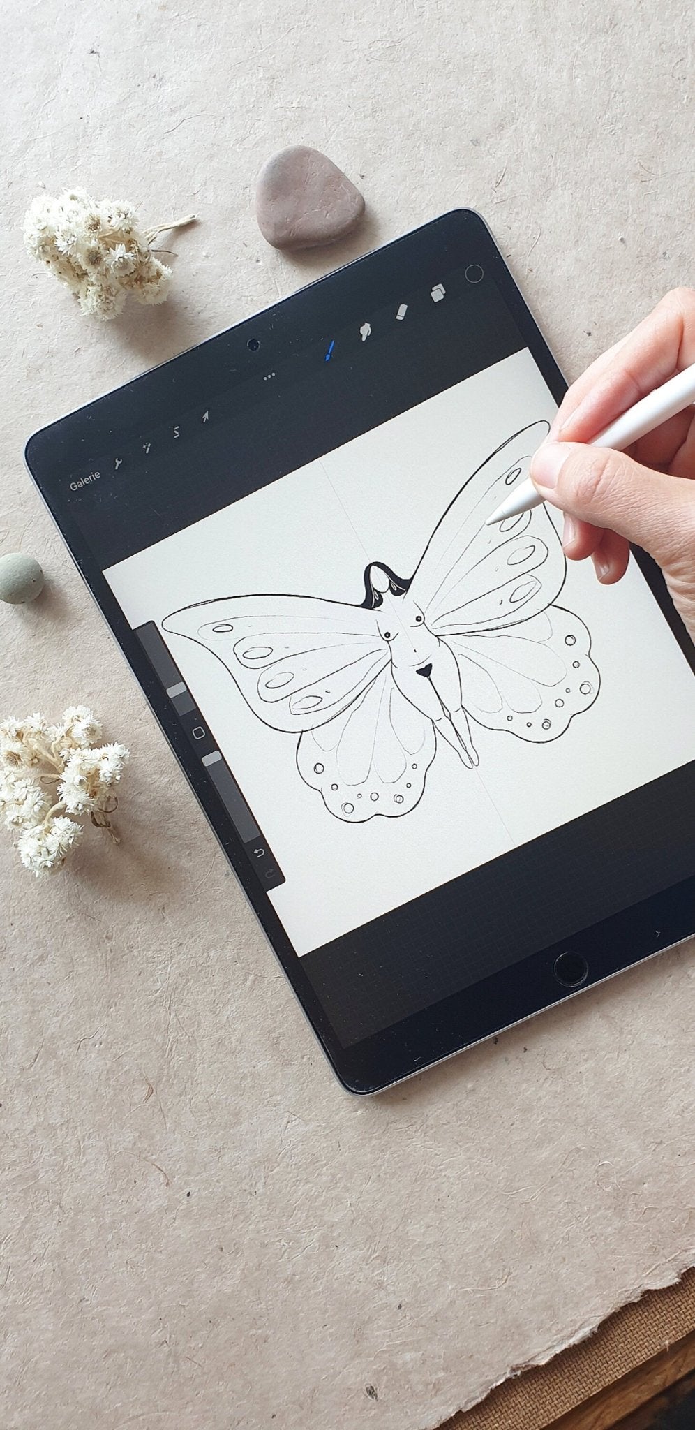 Rahmen & Passepartout für The Unfolding Goddess - art.from.ilkas.heart