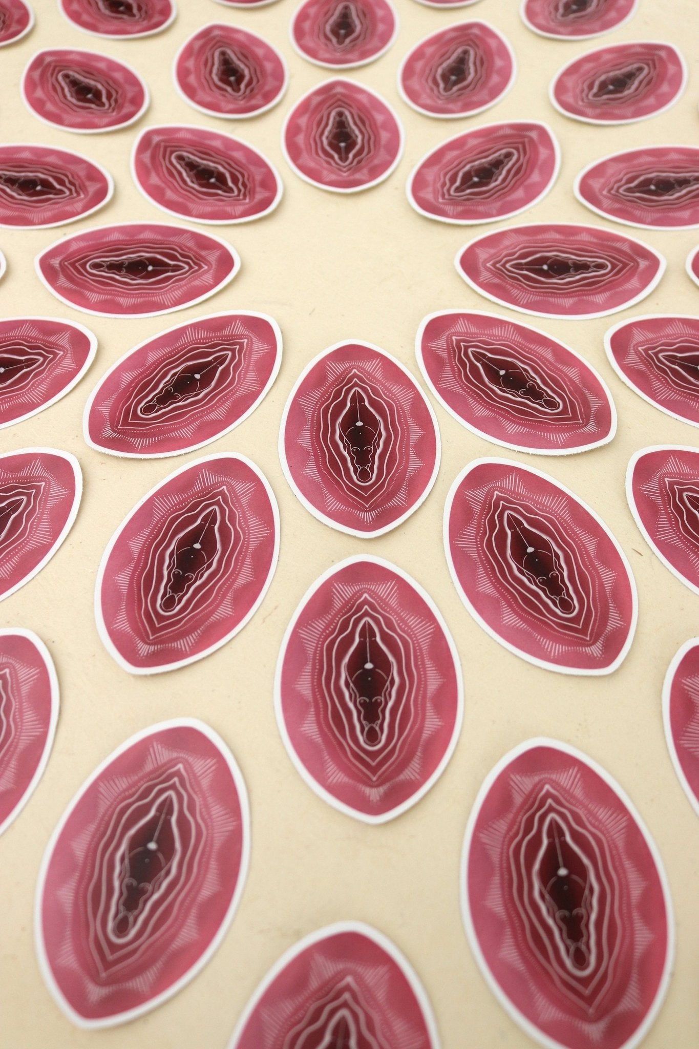 Vulva Göttin Aufkleber - art.from.ilkas.heart