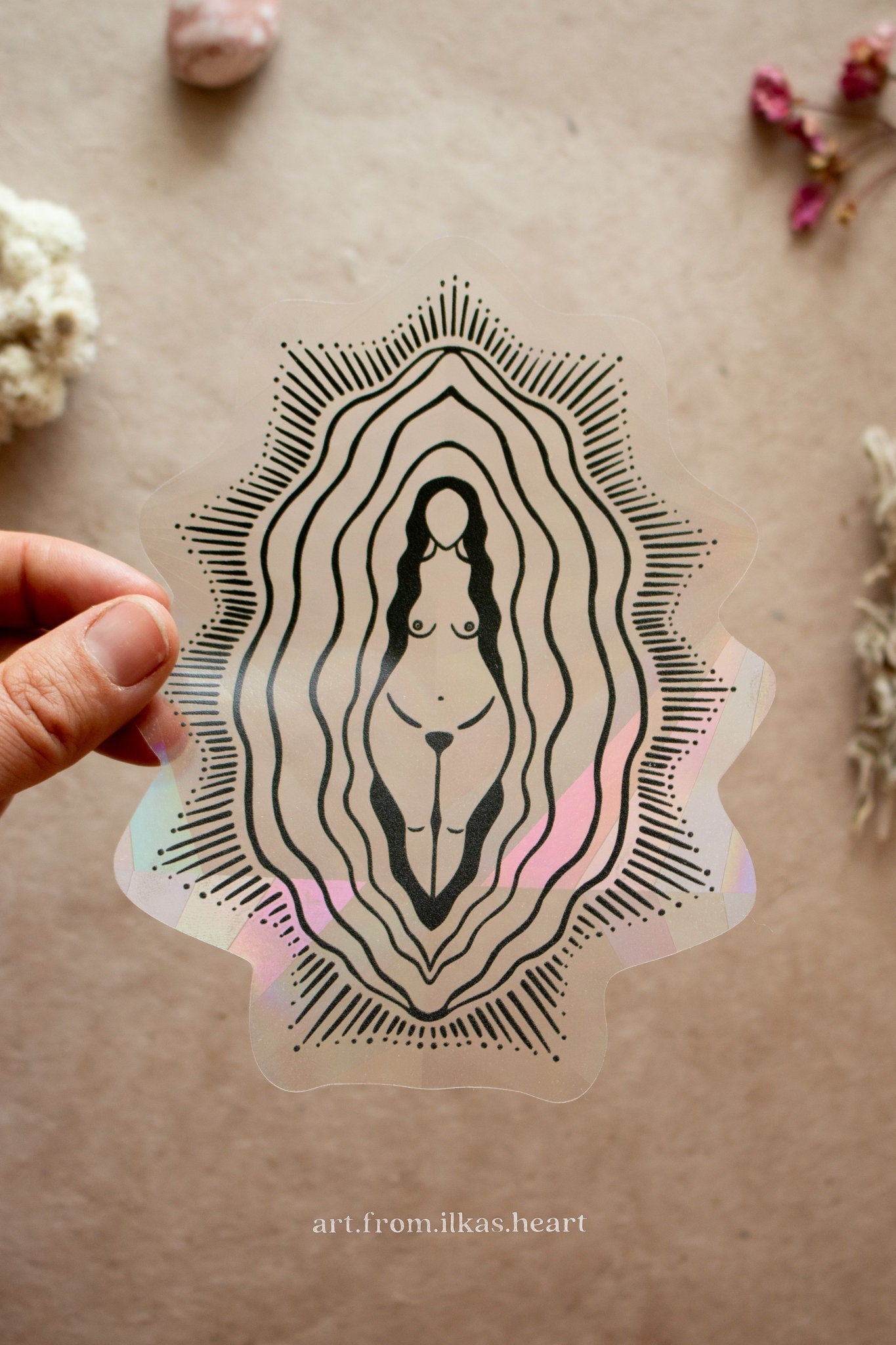 Vulva Göttin Rainbowmaker - art.from.ilkas.heart  