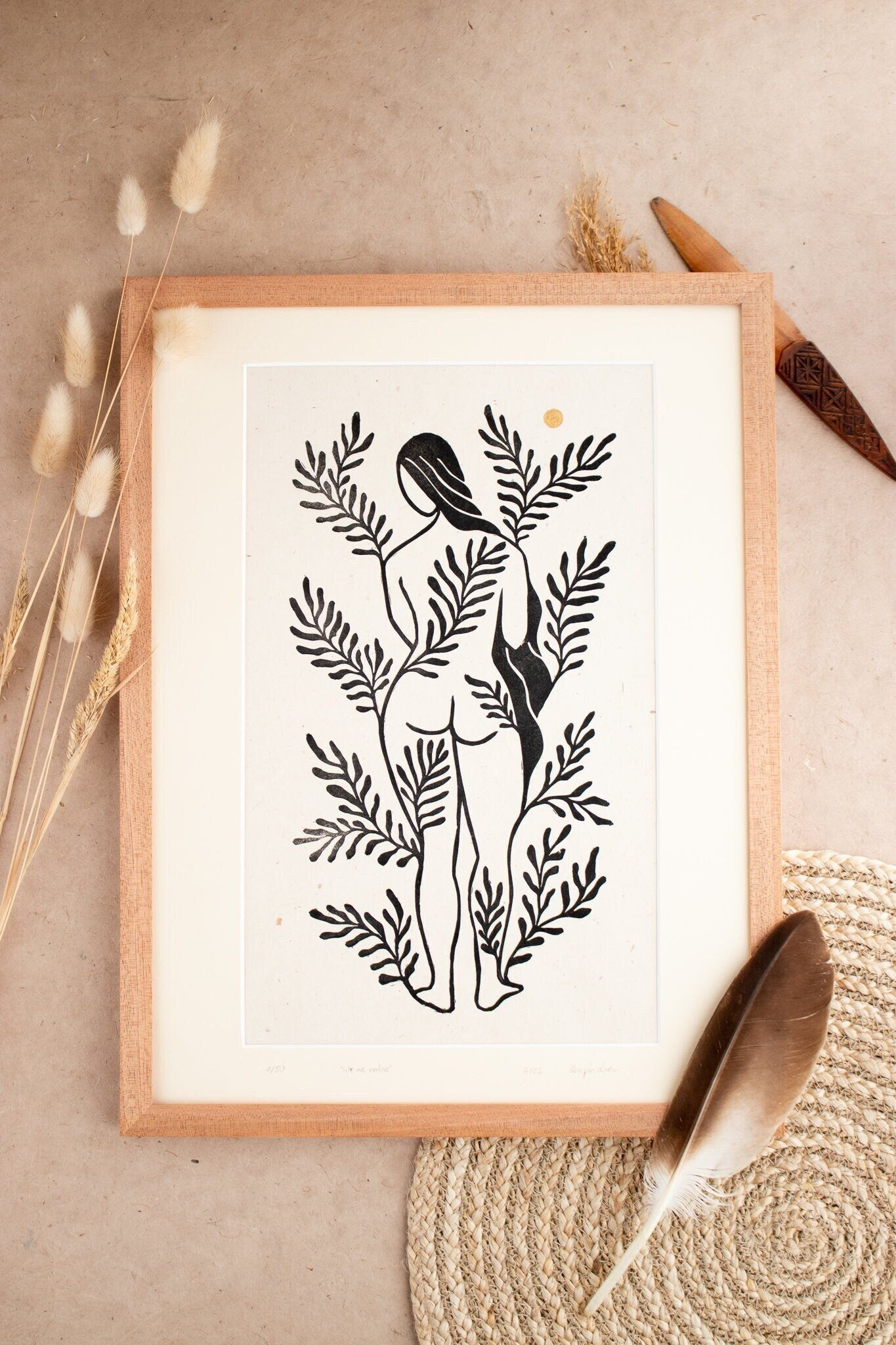 Rahmen & Passepartout für We are nature - art.from.ilkas.heart