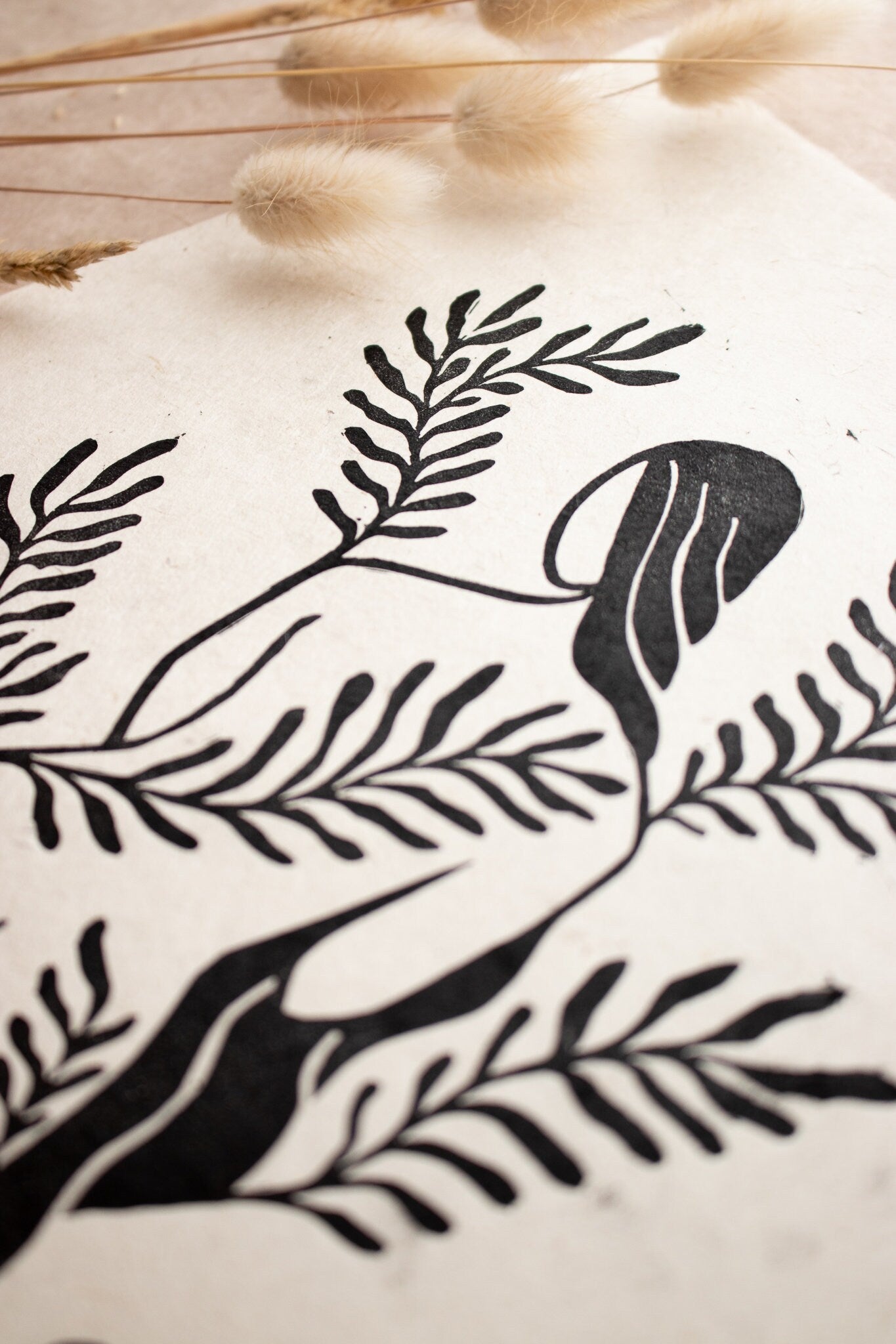 We are nature Linoldruck limitierte Auflage - art.from.ilkas.heart  