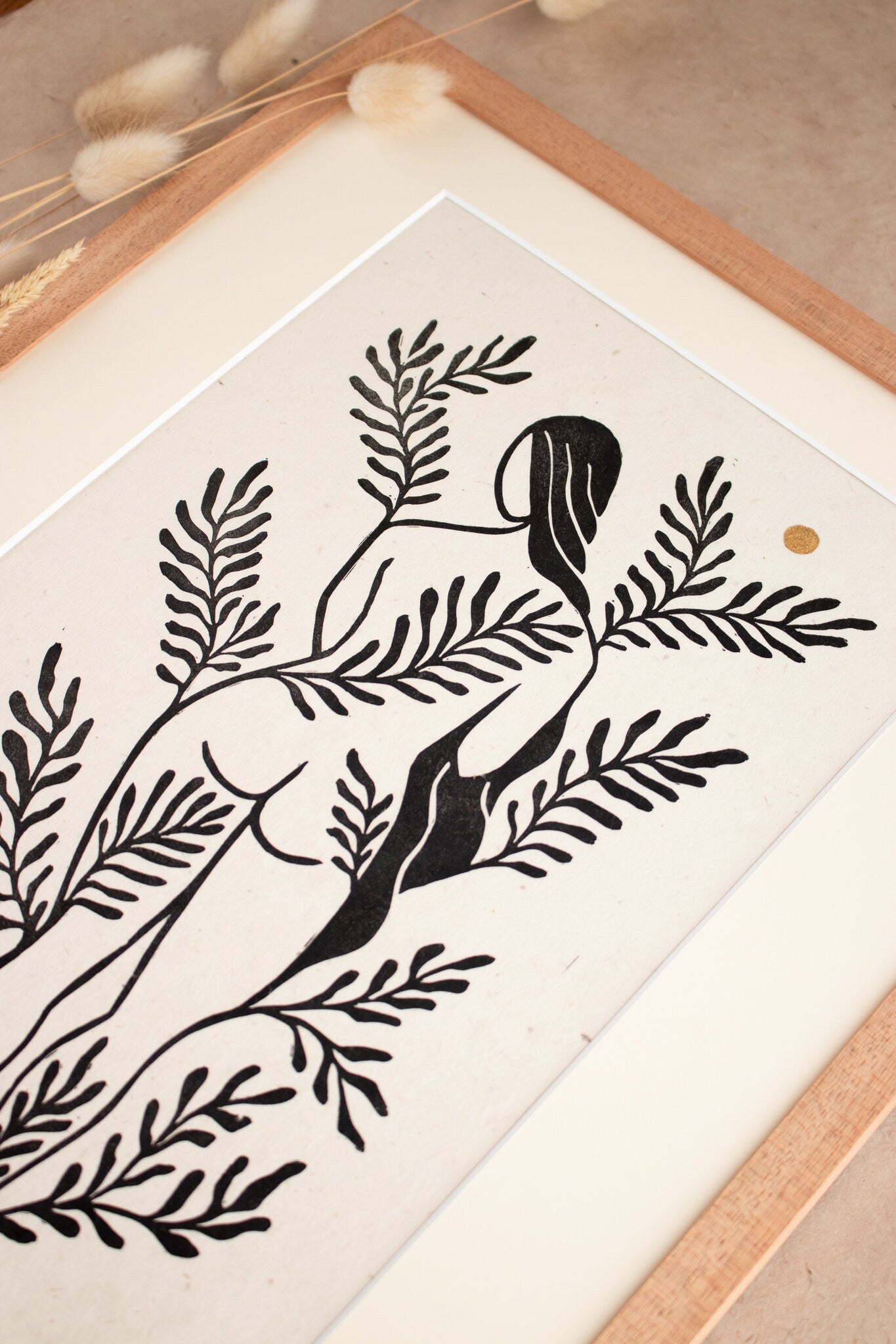 We are nature Linoldruck limitierte Auflage - art.from.ilkas.heart  