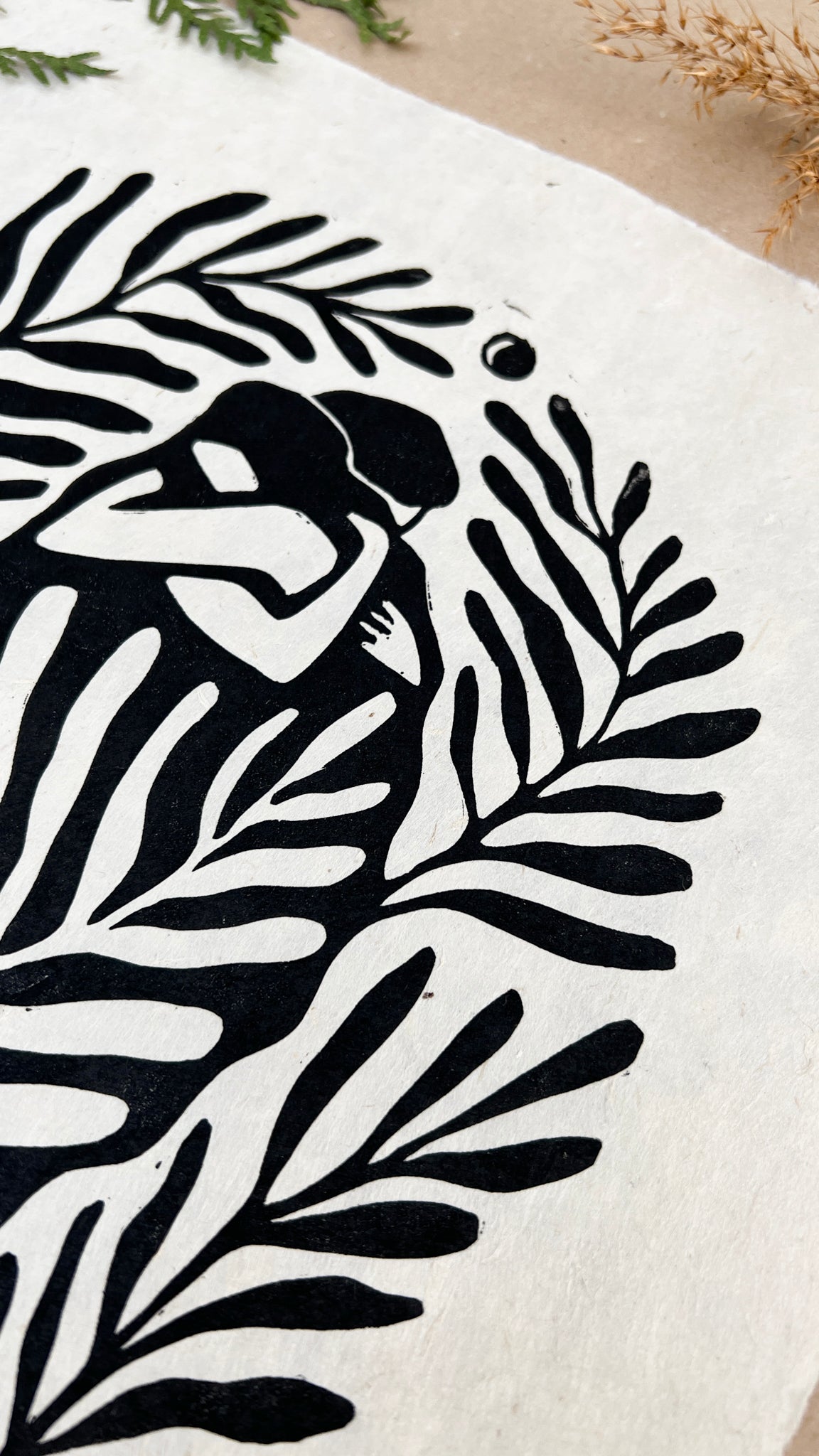 You are enough Linoldruck - art.from.ilkas.heart  