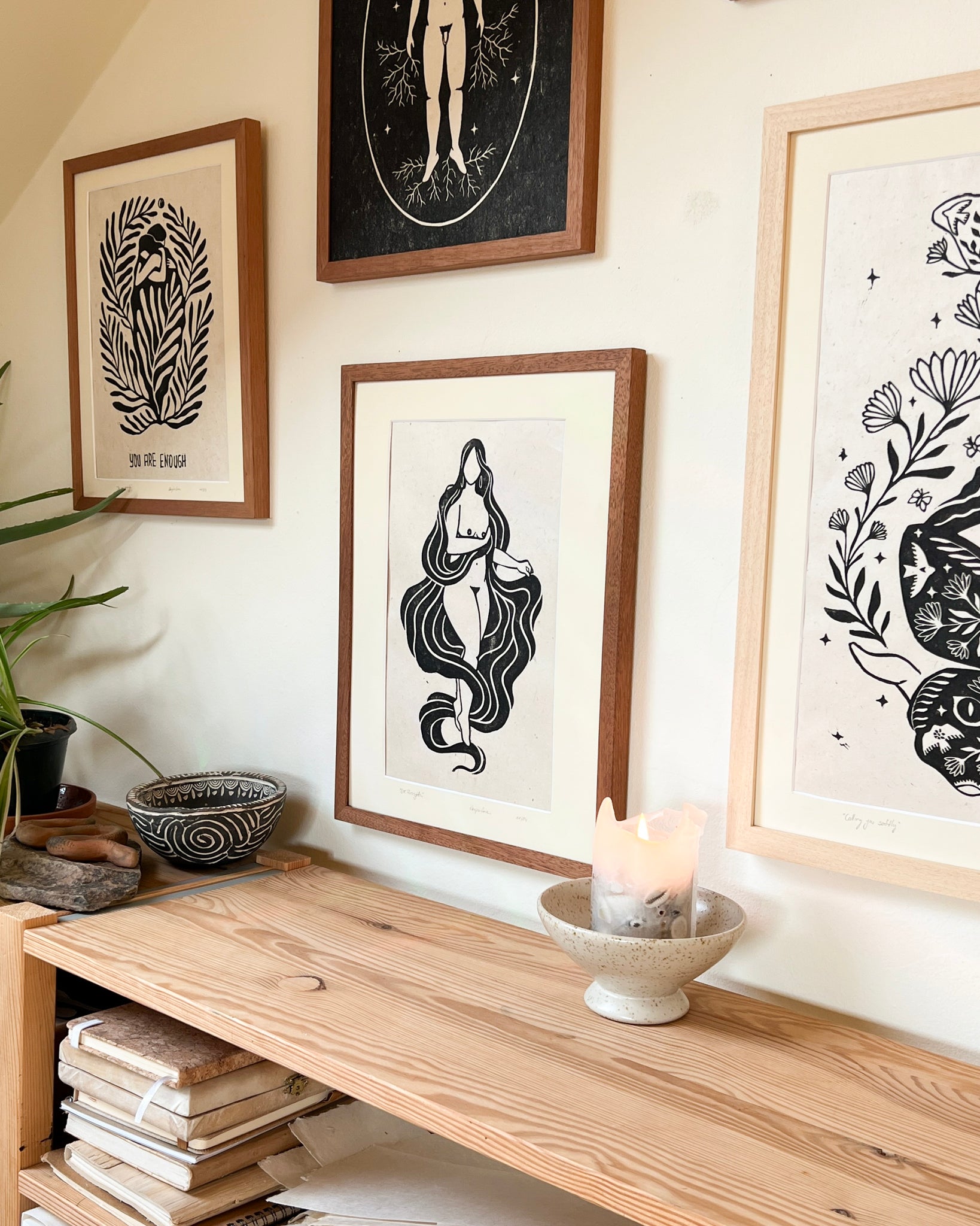 Rahmen & Passepartout für Die Flussgöttin - art.from.ilkas.heart