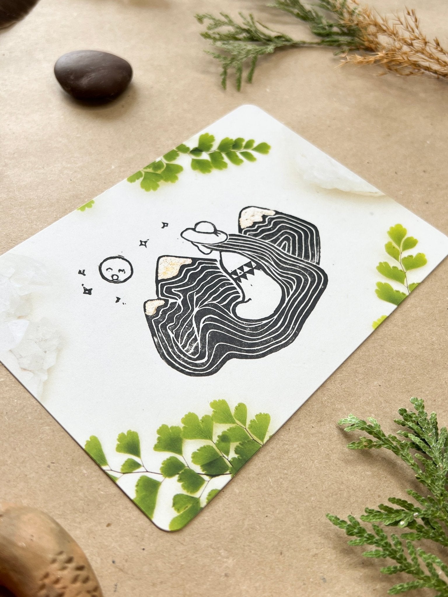 Mutter der Berge Postkarte - art.from.ilkas.heart