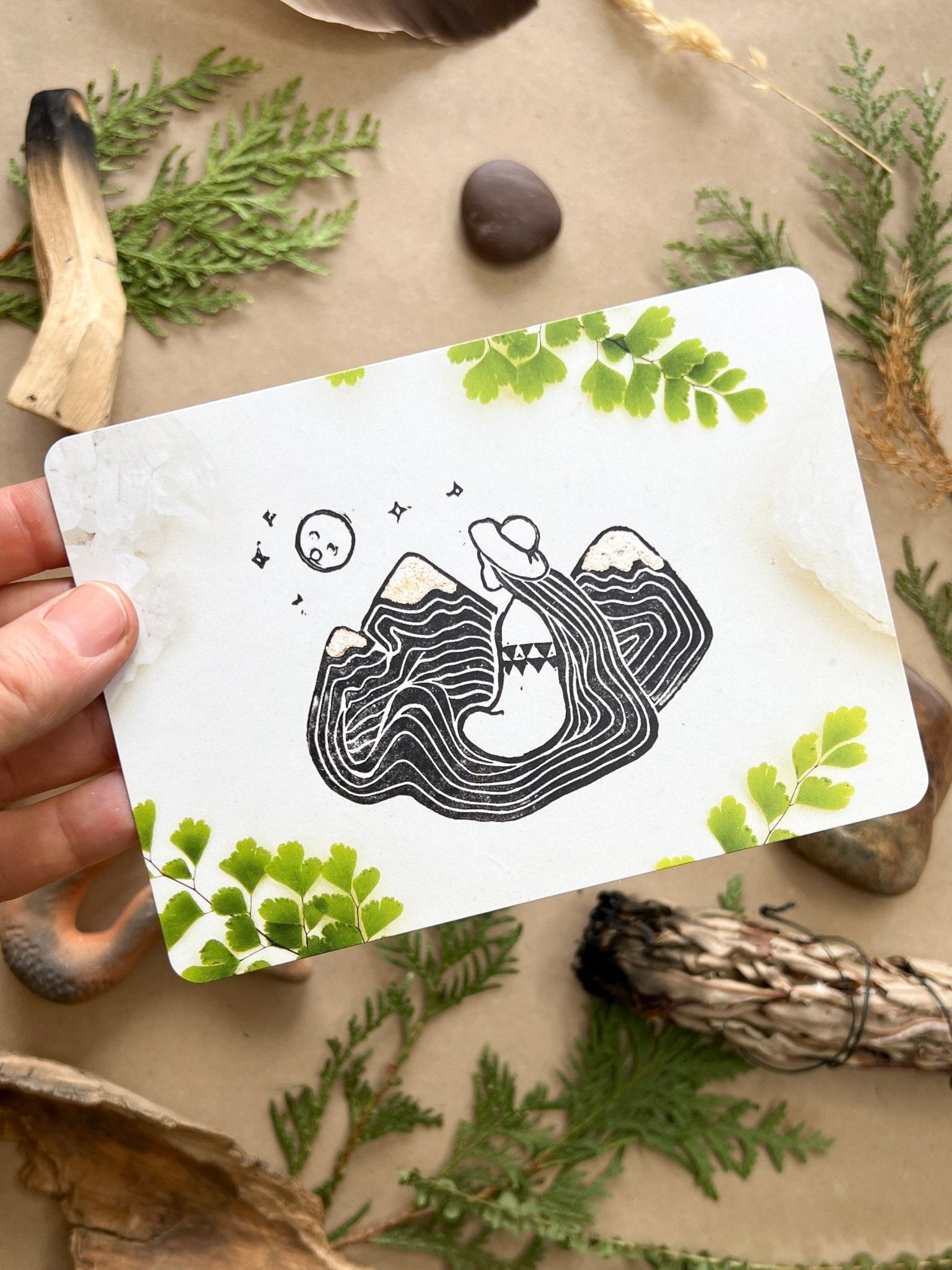 Mutter der Berge Postkarte - art.from.ilkas.heart