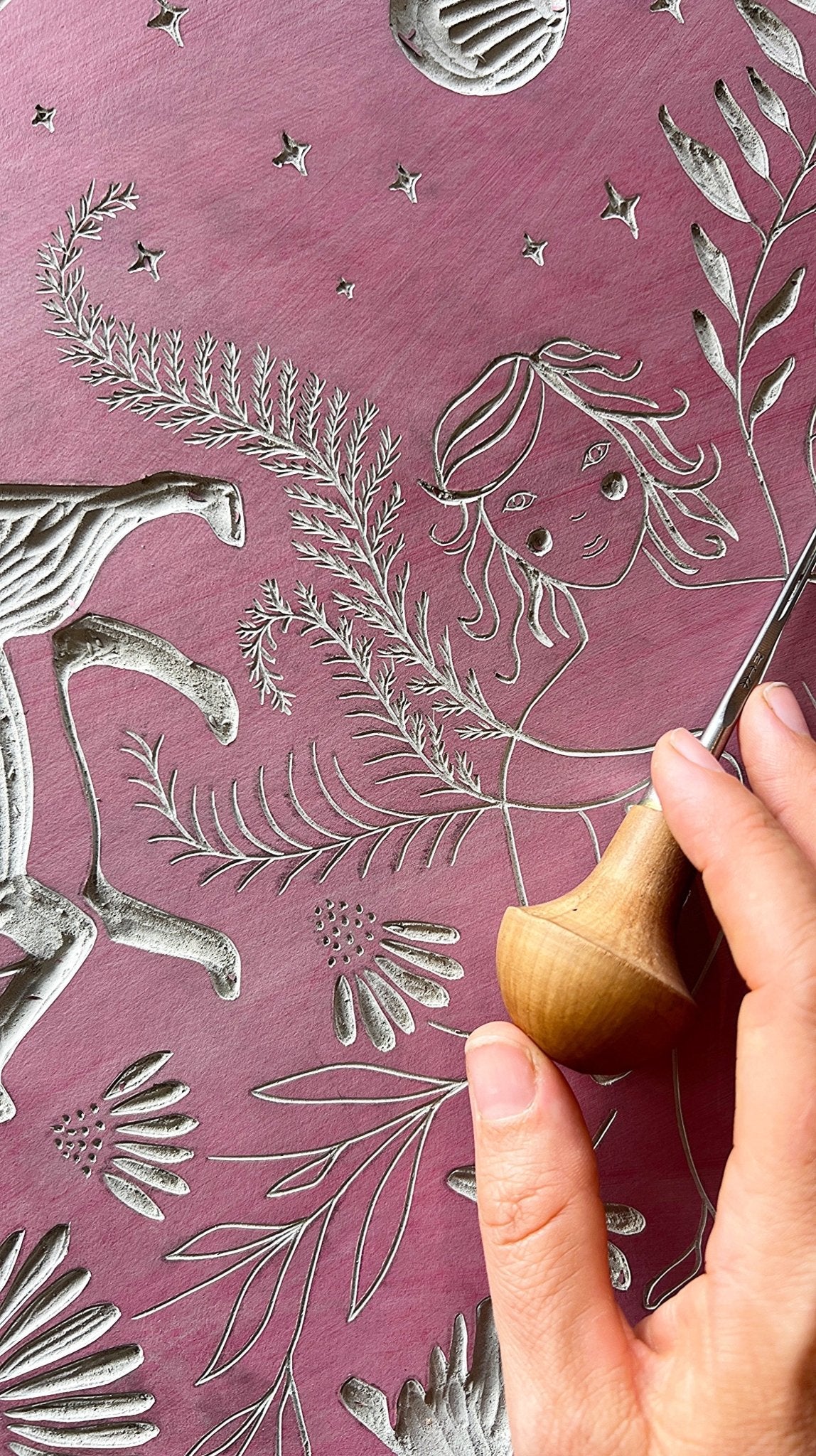 VORBESTELLUNG - Die Fülle Linoldruck Limitierte Auflage - art.from.ilkas.heart