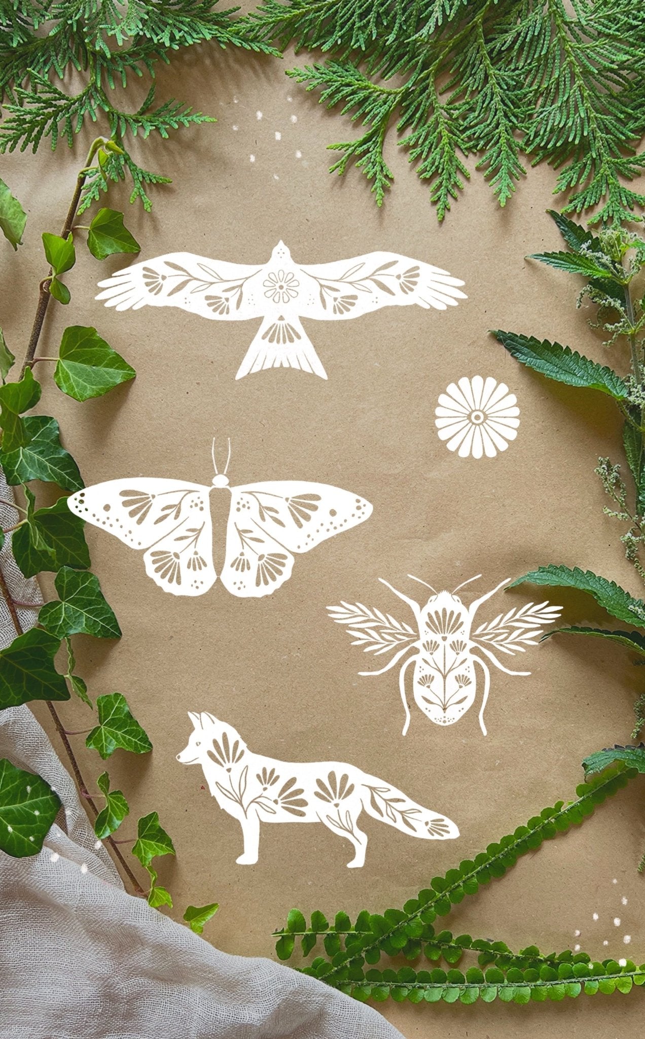 'Waldrandgeflüster' Aufkleber Set - art.from.ilkas.heart